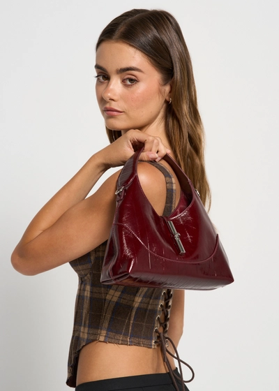 OPEN YY Furry Pocket Belt Bag in Gray in Gray