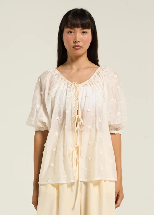Serae FLY AWAY TUNIC BLOUSE IN WHITE | seraé | BNTO