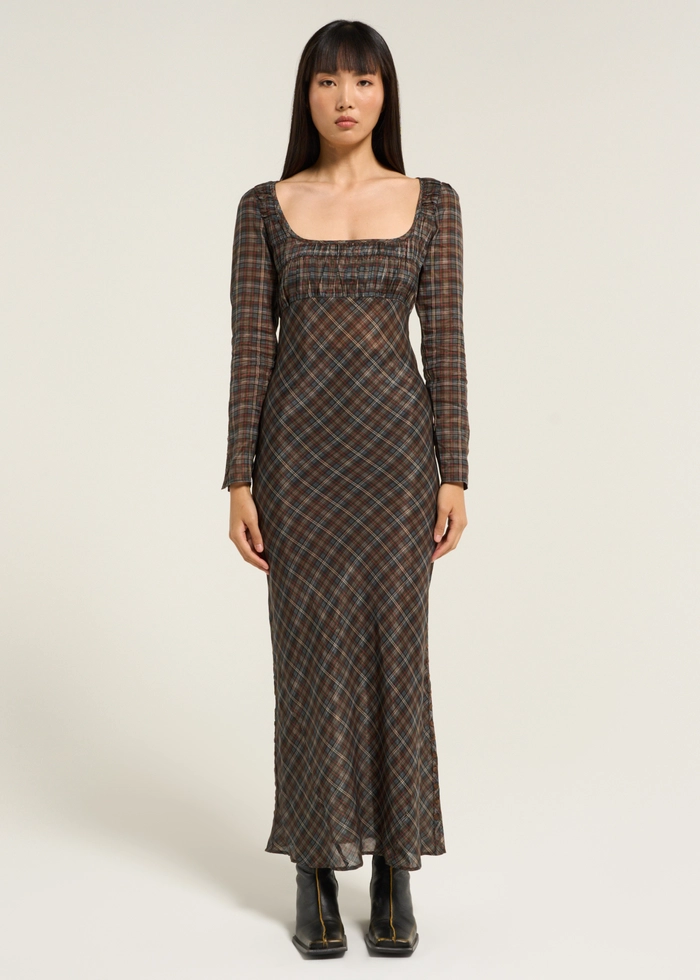 MARISSA SHEER MIDI DRESS