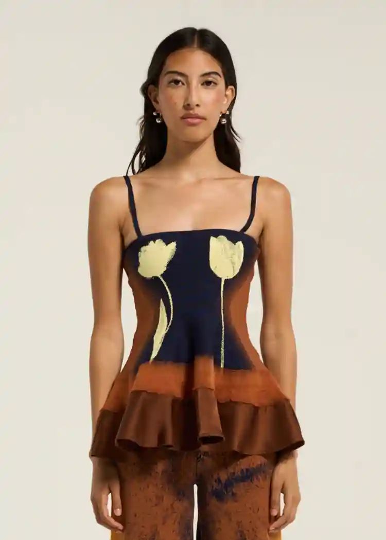 TULIP NEEDLE PUNCH TANK TOP | PH5 | BNTO
