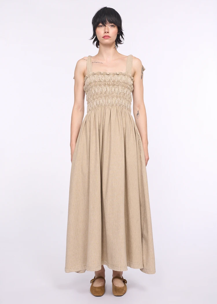 womens denim look dress Chic and Sleeveless: The Women's Solid Color – Canary Houze a stylish and comfortable 2/19/2026 There’s no rush at Collection:Bayside Shells - White