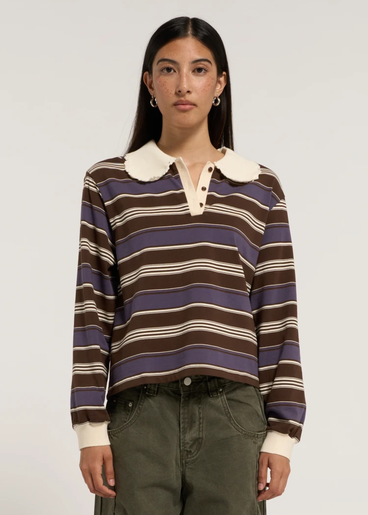 MARA STRIPE COLLAR KNIT | Loopi | BNTO